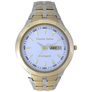 Charles Delon Dress/Formal Style Silver/Gold Watch